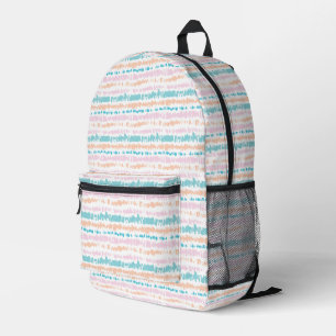Pastel Batik Patroon Bedrukte Rugzak