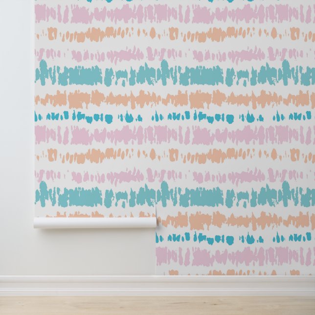 Pastel Batik Patroon Behang (Applicatie)