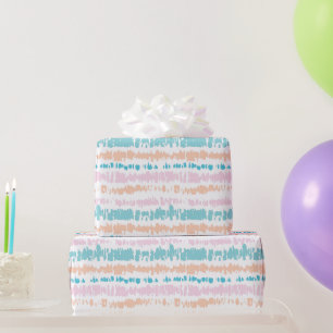 Pastel Batik Patroon Cadeaupapier