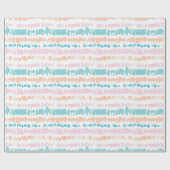 Pastel Batik Patroon Cadeaupapier (Vlak)