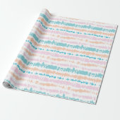 Pastel Batik Patroon Cadeaupapier (Uitgerold)