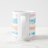 Pastel Batik Patroon Grote Koffiekop (Achterkant)