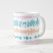 Pastel Batik Patroon Grote Koffiekop (Voorkant rechts)