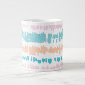 Pastel Batik Patroon Grote Koffiekop (Voorkant)