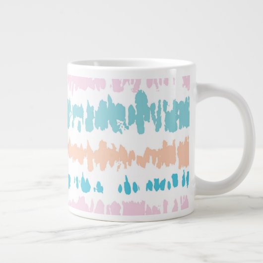 Pastel Batik Patroon Grote Koffiekop (Rechts)