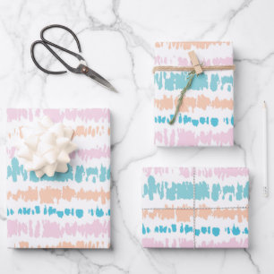Pastel Batik Patroon Inpakpapier Vel