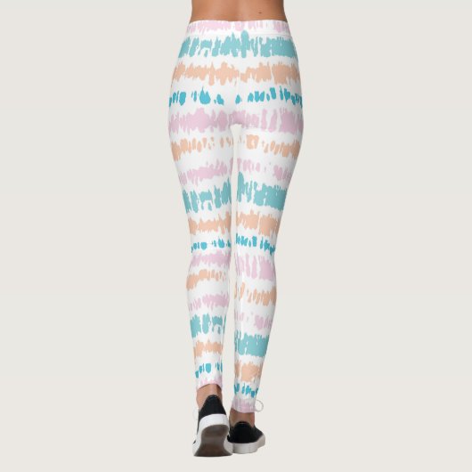 Pastel Batik Patroon Leggings (Achterkant)