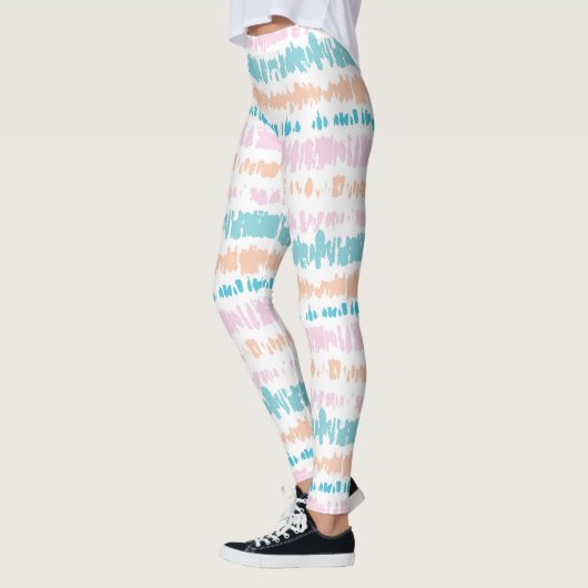 Pastel Batik Patroon Leggings (Links)