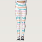 Pastel Batik Patroon Leggings (Voorkant)