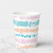 Pastel Batik Patroon Papieren Bekers (Links)