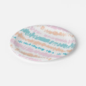 Pastel Batik Patroon Papieren Bordje (Gekanteld)