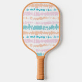 Pastel Batik Patroon Pickleball Paddle (Achterkant)