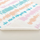 Pastel Batik Patroon Sherpa Deken (3/4)