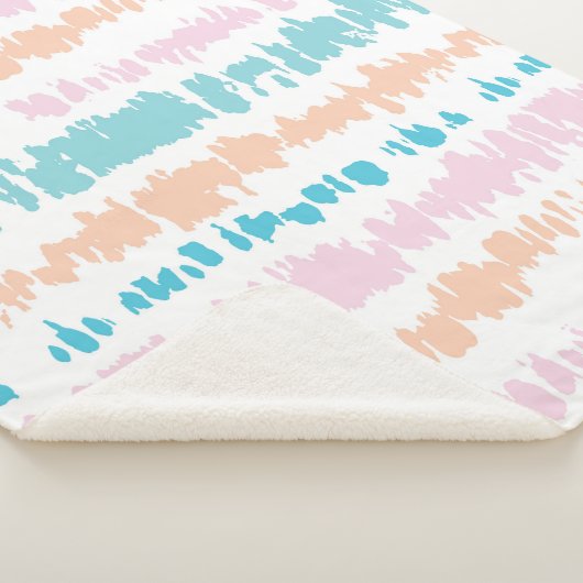 Pastel Batik Patroon Sherpa Deken (3/4)