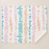 Pastel Batik Patroon Sherpa Deken (Voorkant (horizontaal))