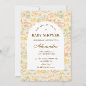 Pastel Beach Animals  Baby Shower Kaart (Voorkant)