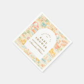 Pastel Beach Animals s Baby Shower Servet (Hoek)