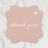 Pastel Beach Bedankjes Labels (Achterkant)