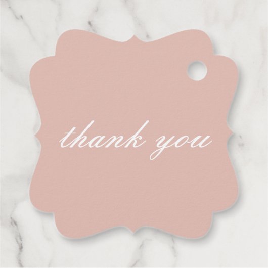 Pastel Beach Bedankjes Labels (Achterkant)