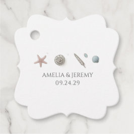Pastel Beach Bedankjes Labels