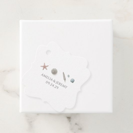 Pastel Beach Bedankjes Labels (In situ)