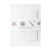 Pastel Beach bruiloft Uitnodigingen Wikkel (Voorkant Voorbeeld)