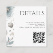 Pastel Beach QR-code Informatiekaartje (Voorkant)