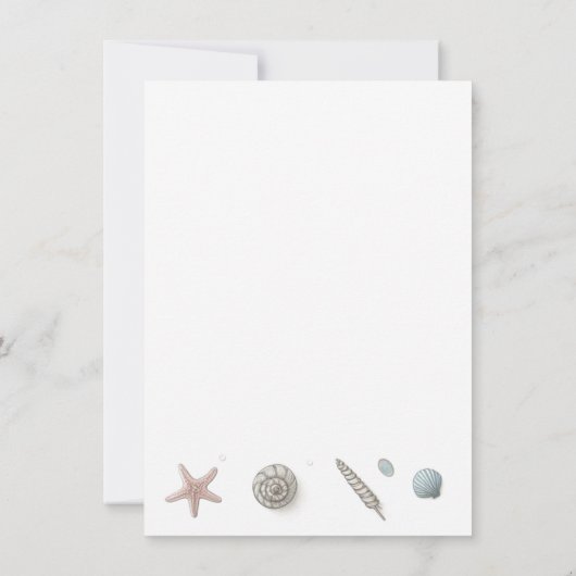 Pastel Beach Save the Date (Achterkant)