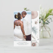 Pastel Beach Save the Date Bedankkaart (Staand voorkant)