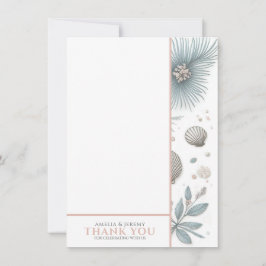 Pastel Beach Save the Date Bedankkaart