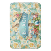 Pastel Beach Shells Badmat (Voorkant Verticaal)