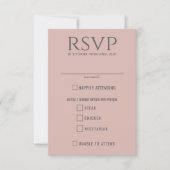 Pastel Beach Voedselkeuzes RSVP Kaartje (Voorkant)