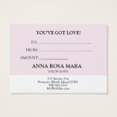 *~* Pastel BEAUTY GIFT KAART (Achterkant)