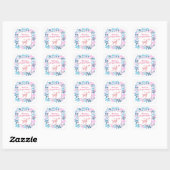 Pastel Bedankt Sticker voor Bestellingen van Klein (Vel)
