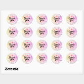 Pastel Bedankt Zakelijke Sticker (Vel)