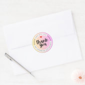 Pastel Bedankt Zakelijke Sticker (Envelop)