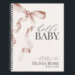 Pastel Beige Coquette Bow Girl Baby shower Letters Notitieboek<br><div class="desc">Verhoog je baby shower met deze Coquette Beige Bow Party Decor! Dit tijdloze ontwerp voegt een vleugje elegantie en charme toe aan elk evenement, met een prachtig vervaardigde boog versierd met delicate gouden en beige tinten. Dit collectie zal zeker indruk maken op uw gasten en blijvende creëer-herinneringen en ideaal zijn...</div>