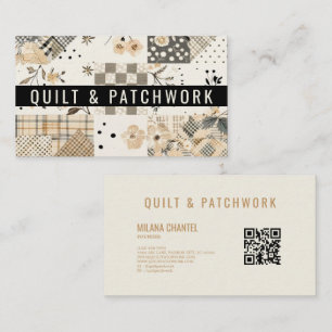 Pastel Beige Dekbed Patchwork Ambachtelijke Kledin Visitekaartje