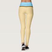 Pastel Beige en Baby Blue Leggings (Achterkant)