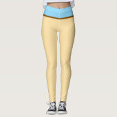 Pastel Beige en Baby Blue Leggings (Voorkant)