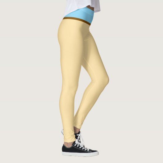 Pastel Beige en Baby Blue Leggings (Rechts)