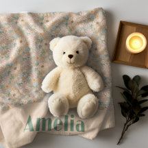 Pastel beige floral patroonnaam