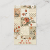 Pastel Beige Quilt Patchwork Handgemaakte Kleding  Visitekaartje (Voorkant)