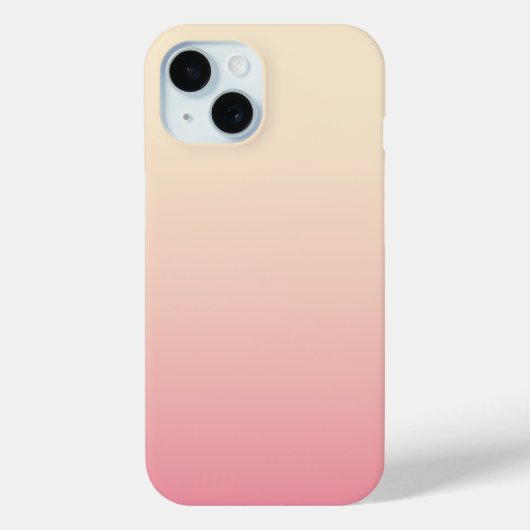 Pastel Beige Roze Kleur Blend Gladde Verloop Case-Mate iPhone Case (Achterkant)