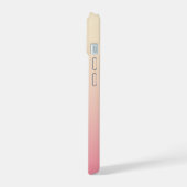 Pastel Beige Roze Kleur Mix Gladde Gradiënt iPhone 15 Case (Linkerkant)