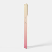 Pastel Beige Roze Kleur Mix Gladde Gradiënt iPhone 15 Case (Rechterkant)