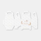 Pastel Beige Schattige Illustratief Baby shower Bedankdoosjes (Uitgevouwen)