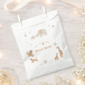 Pastel Beige Schattige Illustratief Baby shower Bedankzakje (Geknipt)