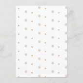 Pastel Beige Schattige Illustratief Baby shower Informatiekaartje (Achterkant)