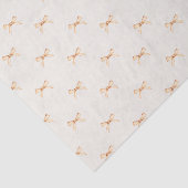 Pastel Beige Tissue Paper met Gouden Boog Design Tissuepapier (Detail)